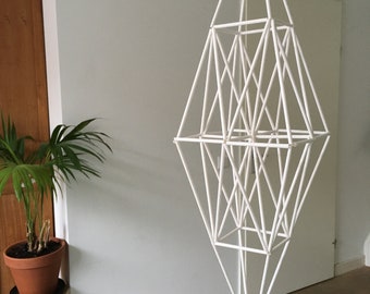 Himmeli mobile wit, hangende decoratie voor elk interieur, minimalistisch en tijdloos