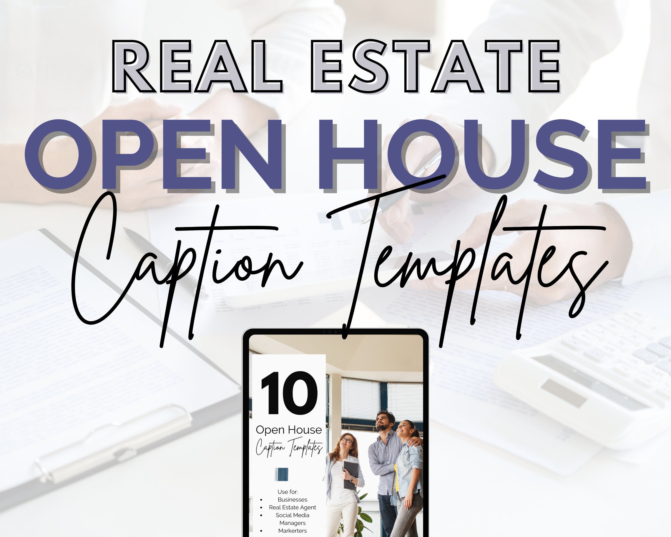 10 Real Estate Open House Social Media Post Caption Templates Etsy