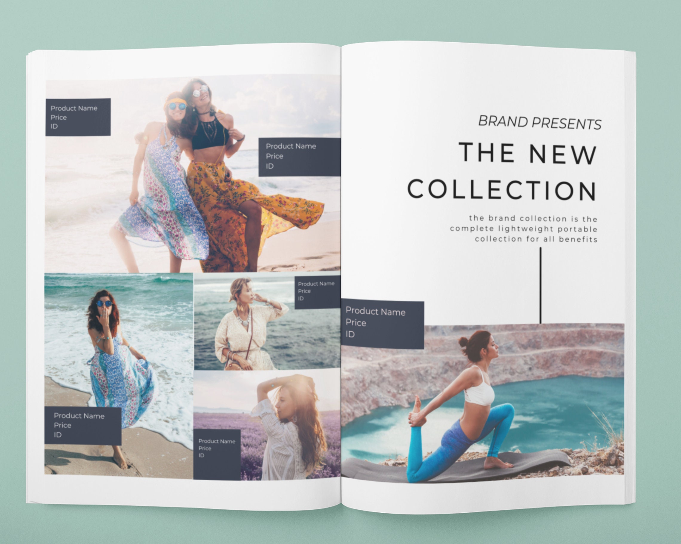 Clothing Retail Catalog Ebook Template, Editable Catalog Template Canva
