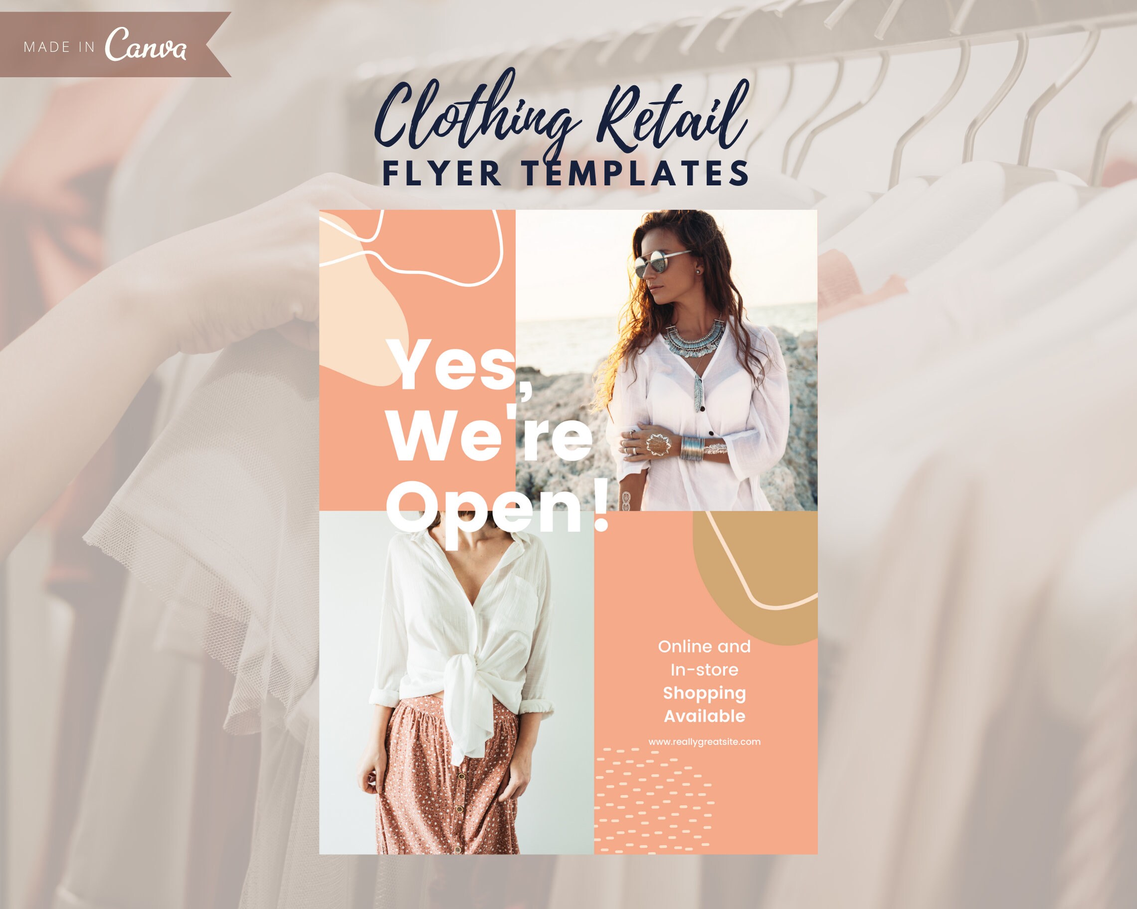 clothing boutique flyers Template