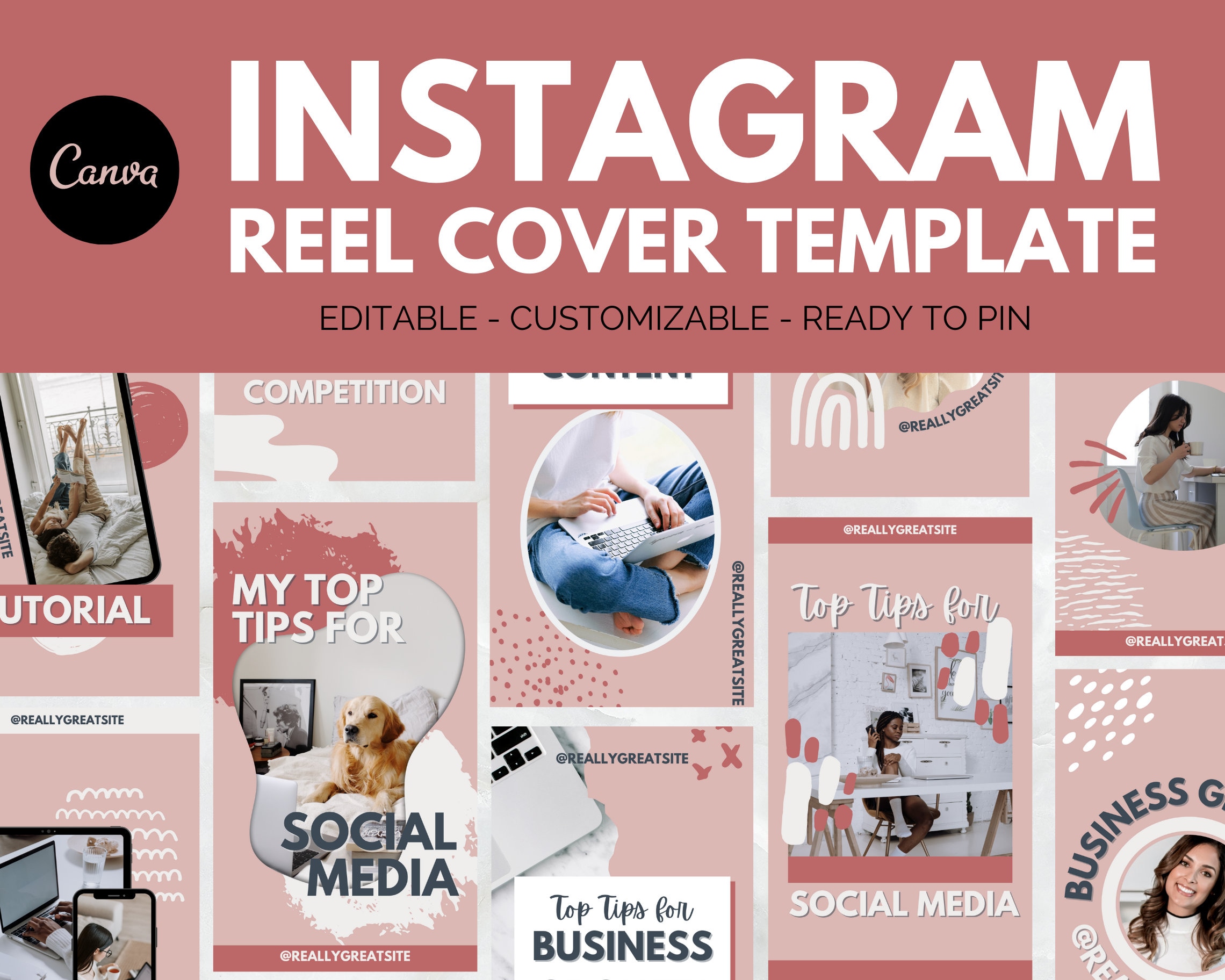 Pink Instagram Reels Canva Template Instagram Reel Cover Instagram Reel Kit  IG Social Media IG Video Template Reels Cover Template -  Canada