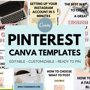 15 Lifestyle Customizable Pinterest Templates | Social Media Graphics | Canva Templates | Social Media Marketing Blogger | Pinterest Pins