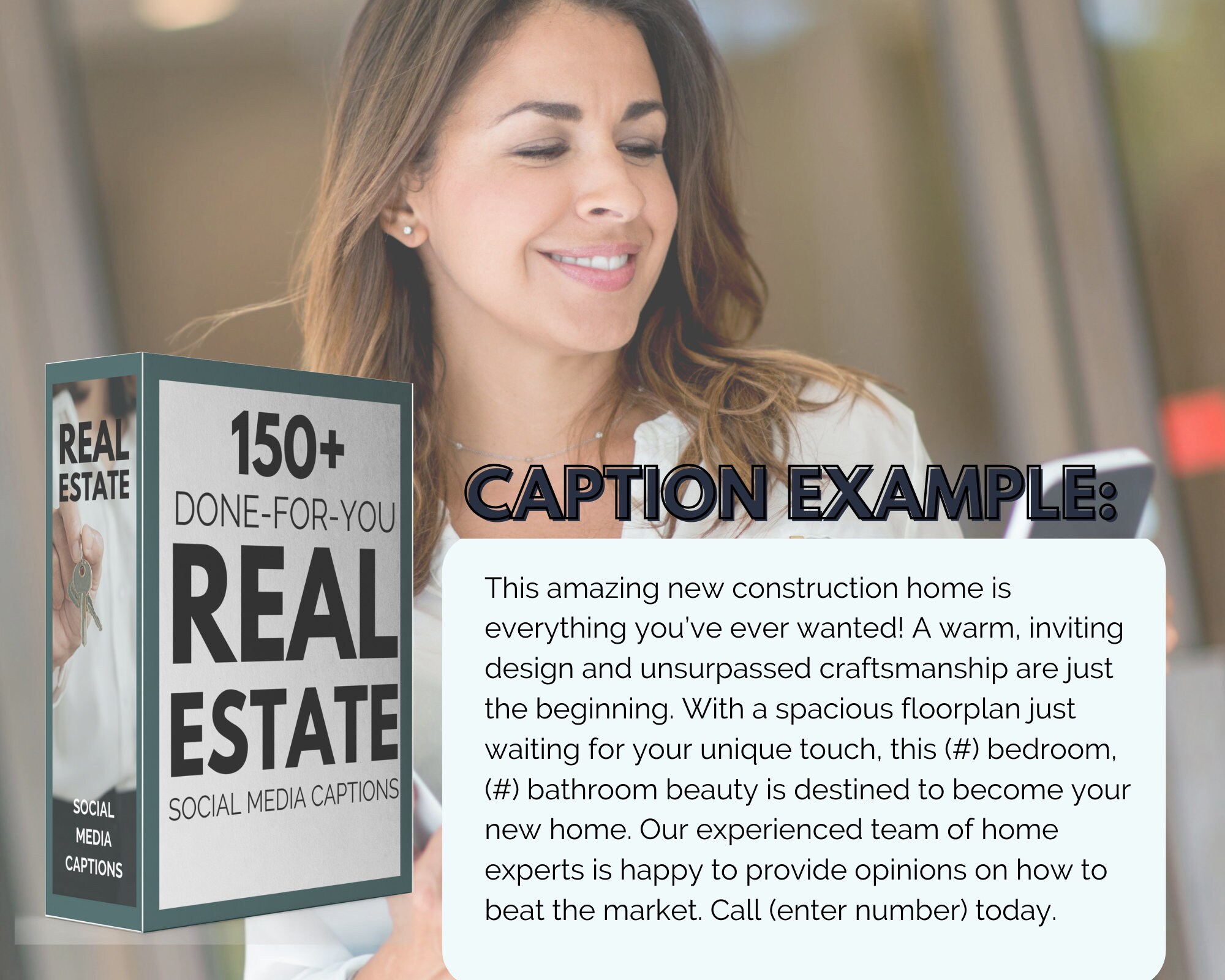 150 Real Estate Agent Caption Templates Copywriting Template Instagram