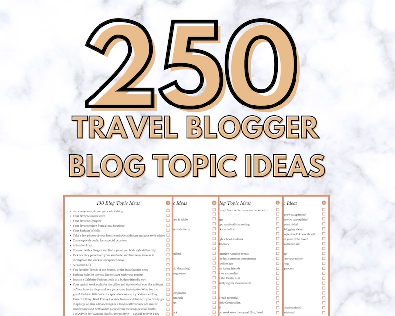 250 Travel Blogger Blog Ideas, Blog Content Creation Tools, Blog ...