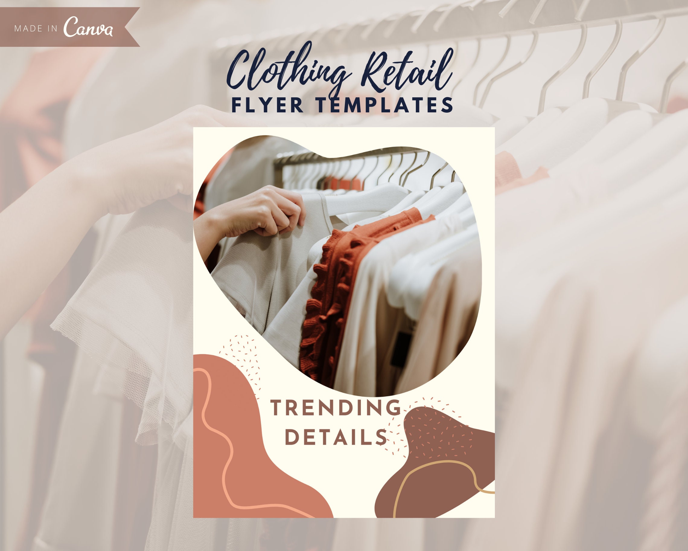 5 Clothing Retail Flyer Template Canva Templates Boutique -  Sweden