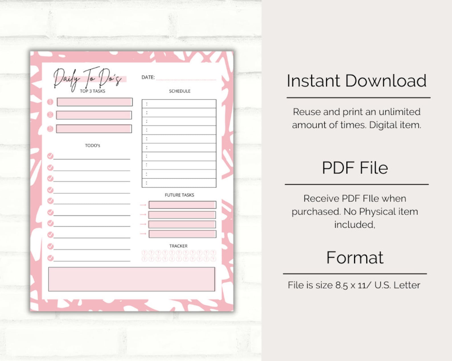 Pink Cute To do List Aesthetic Daily Schedule Planner Etsy pink-cute-to-do-list-aesthetic-daily-schedule-planner-etsy