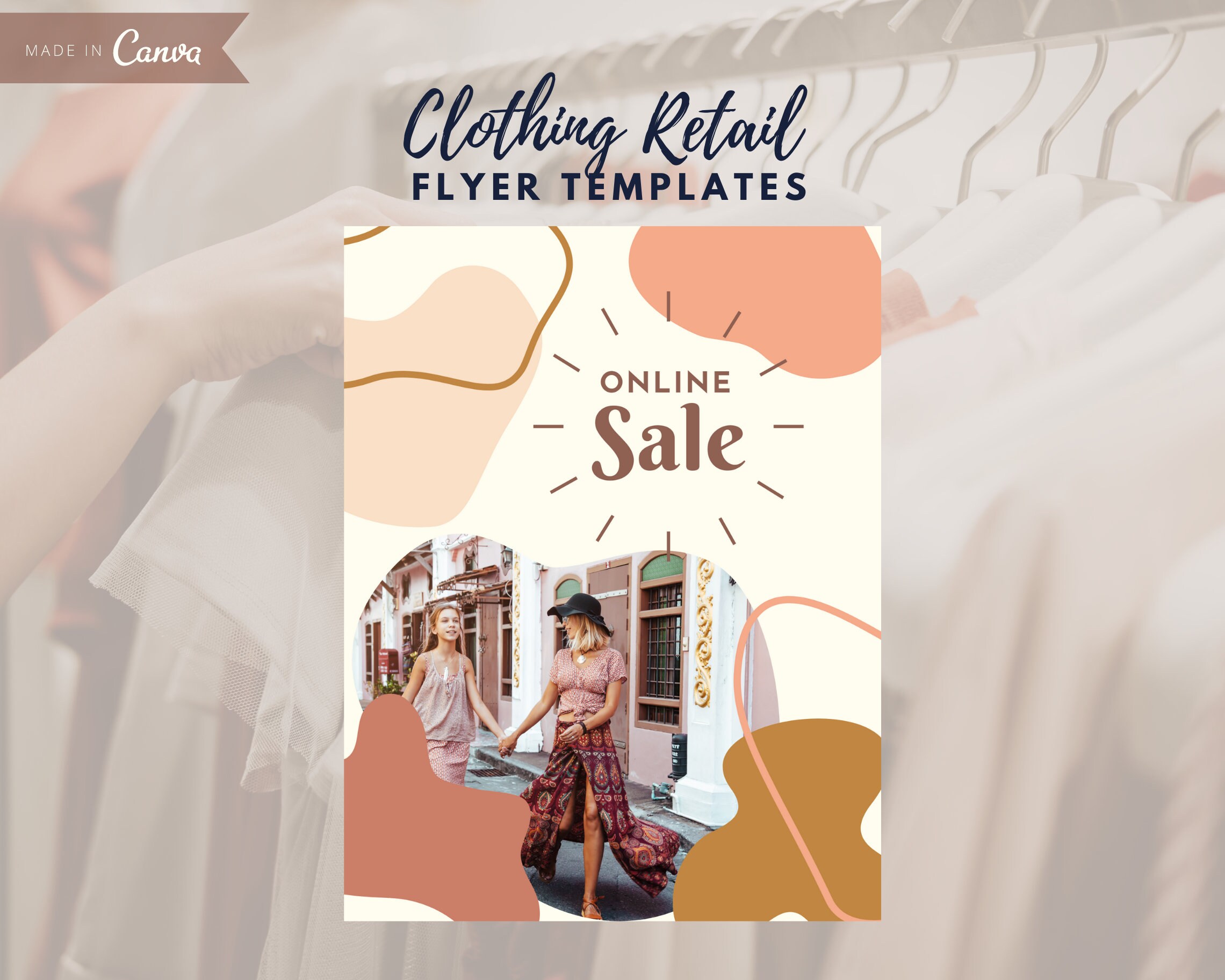 5 Clothing Retail Flyer Template Canva Templates Boutique 