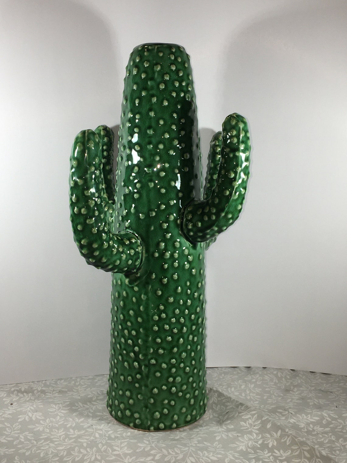 Cactus Vase Serax Pottery 15.5 Green Ceramic LARGE Etsy