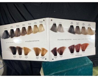 Matrix Moderations 1997 Swatch Chart Semi-Permanent Creme Hair Color Samples