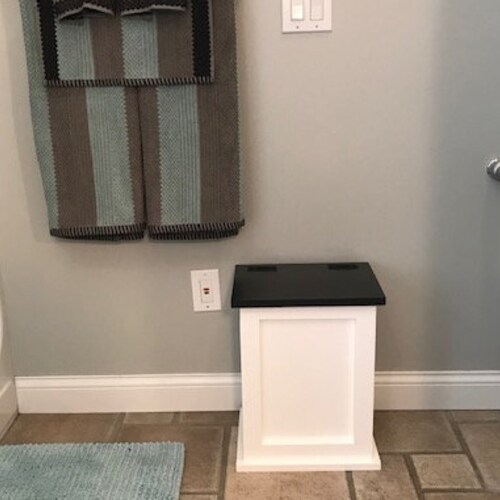 Farmhouse Bathroom Trash Can Office Bin Etsy