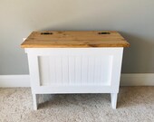 Farmhouse Storage Bench, Entryway Bench FREE Shipping