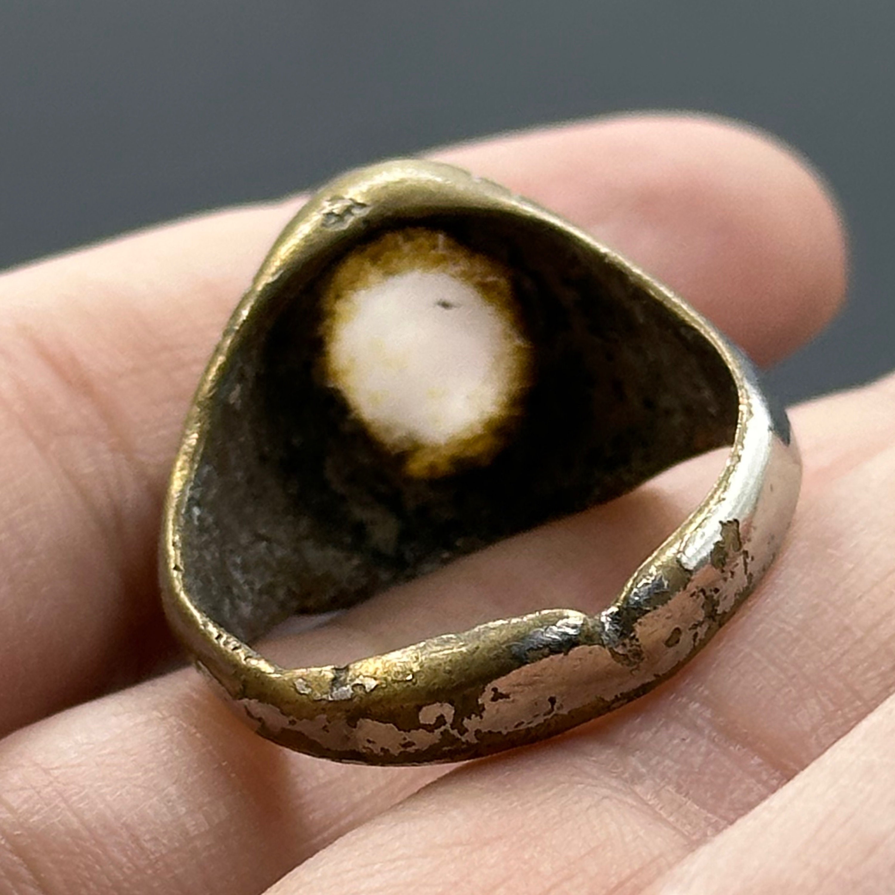 Genuine Ancient Roman Brass Crystal Animal Intaglio Ring E - Etsy