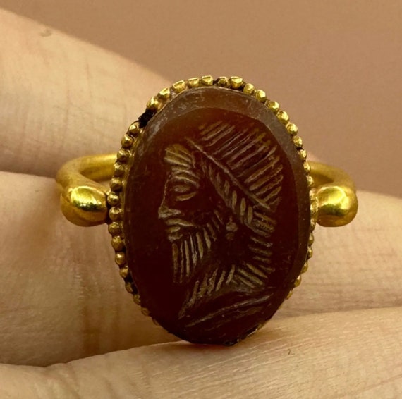 Anello Oro Antica Roma Splendido Anello In Oro Massiccio 18