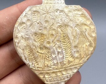 Genuine artifact ancient Roman crystal king story intaglio amulet #458
