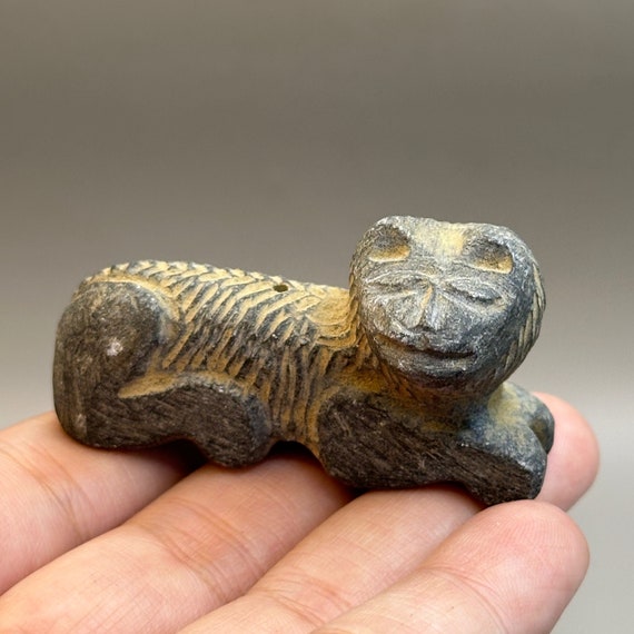 非常に古い古代近東の彫刻された動物の石像 - Etsy 日本
