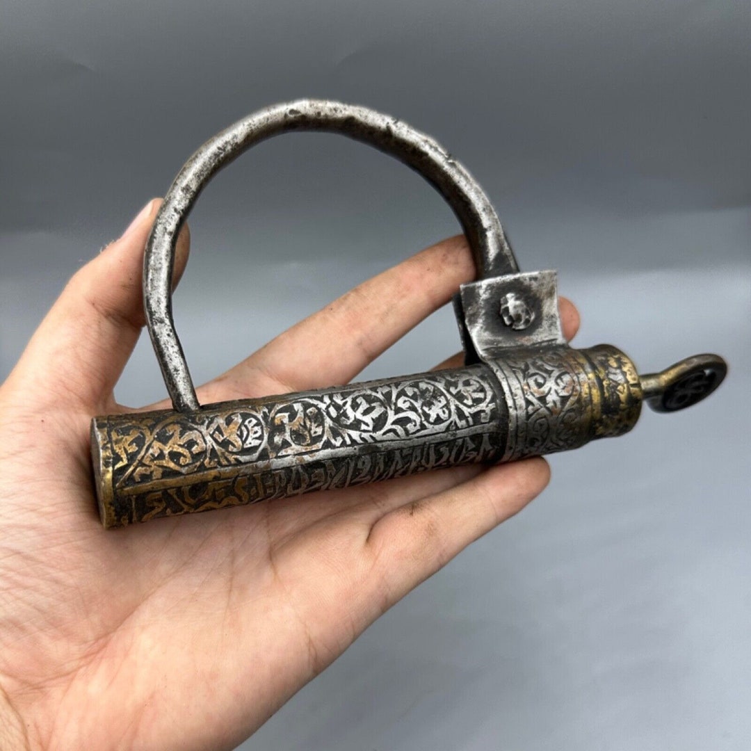 Rare Ancient Islamic Khorasan Lock With Arabic Writing - Circa 13th ...