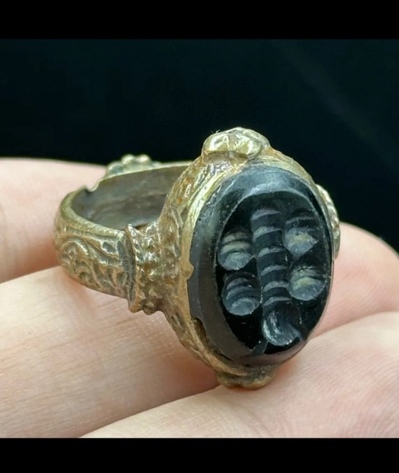 Very rare ancient Roman intaglio ring in good conditi… - Gem