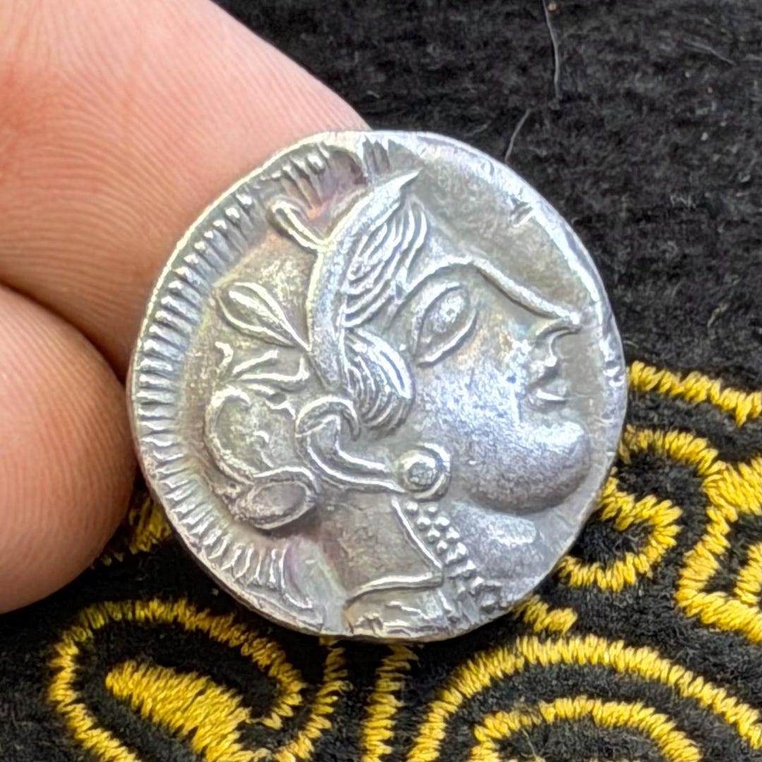 Ancient Greek Athens Athena Greek Owl Coin - Etsy