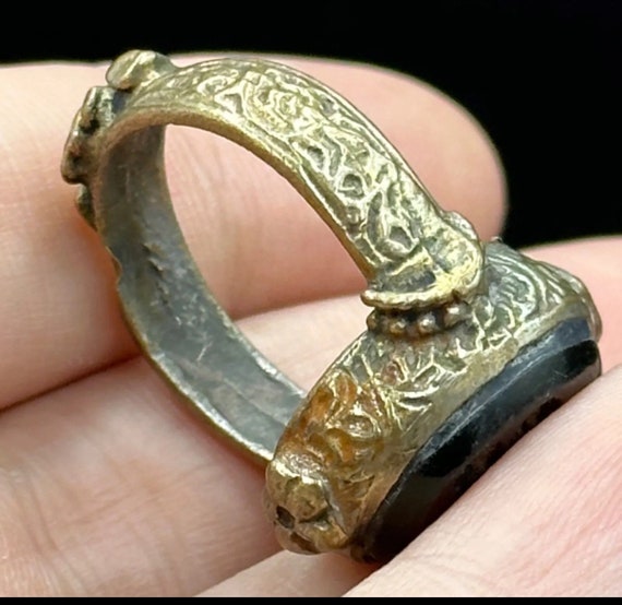 Very rare ancient Roman intaglio ring in good conditi… - Gem