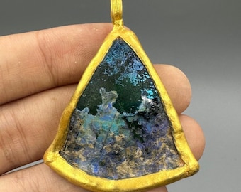 Museum Quality Rare Ancient Roman Old Gold Gilded Rare Pendant