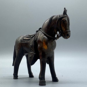 Very Rare Genuine Ancient Roman European Bronze Standing Horse Figure