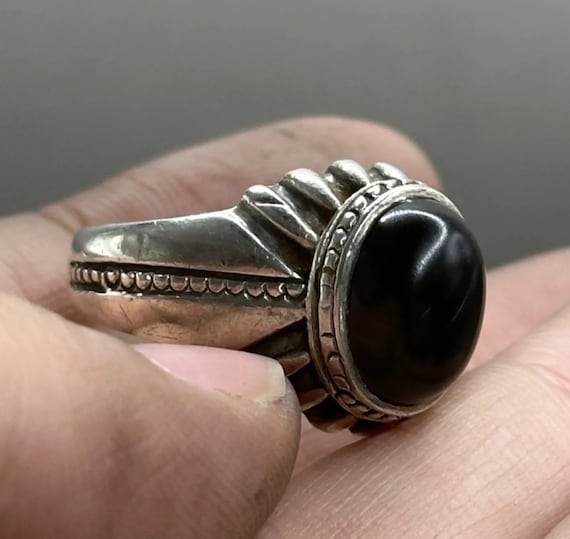 Very Rare Ancient Roman Solid Silver Ring With Un… - image 4