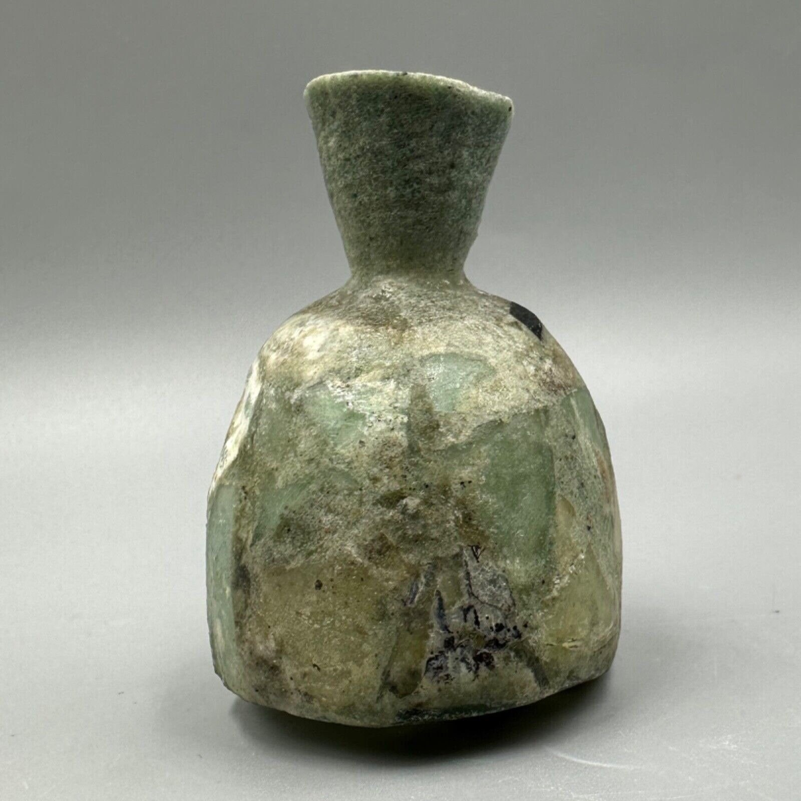Récipient En Verre Romain Antique - Ier Au IIIe Siècle Après J.-C. - Authentique Avec Petite Restauration