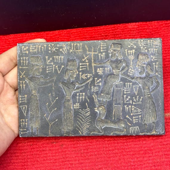 古代近東の初期の文字が刻まれた石板 - Etsy 日本