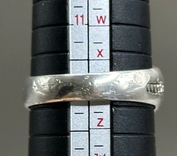 Very Rare Ancient Roman Solid Silver Ring With Un… - image 3