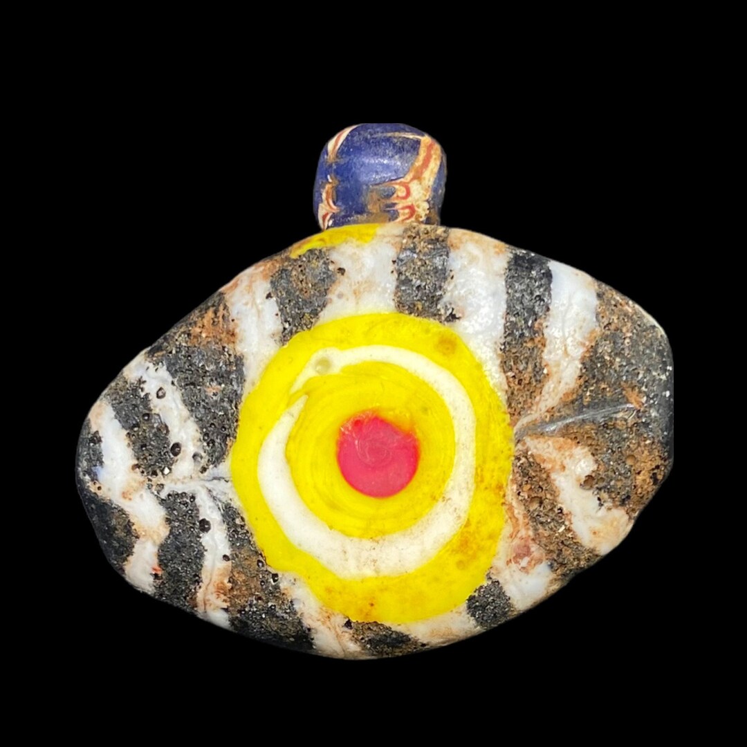 Roman Mosiac Eye Phoenician Multi Color Pendant - Etsy