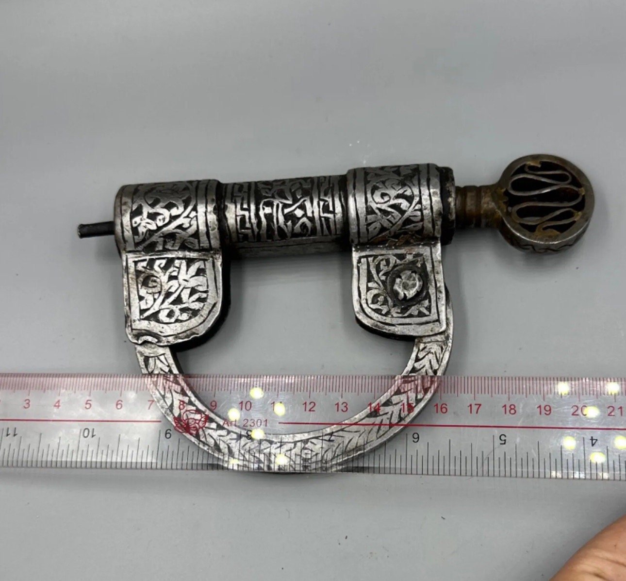 Ancient Islamic Central Asian Pad Lock With Arabic Writing - Etsy