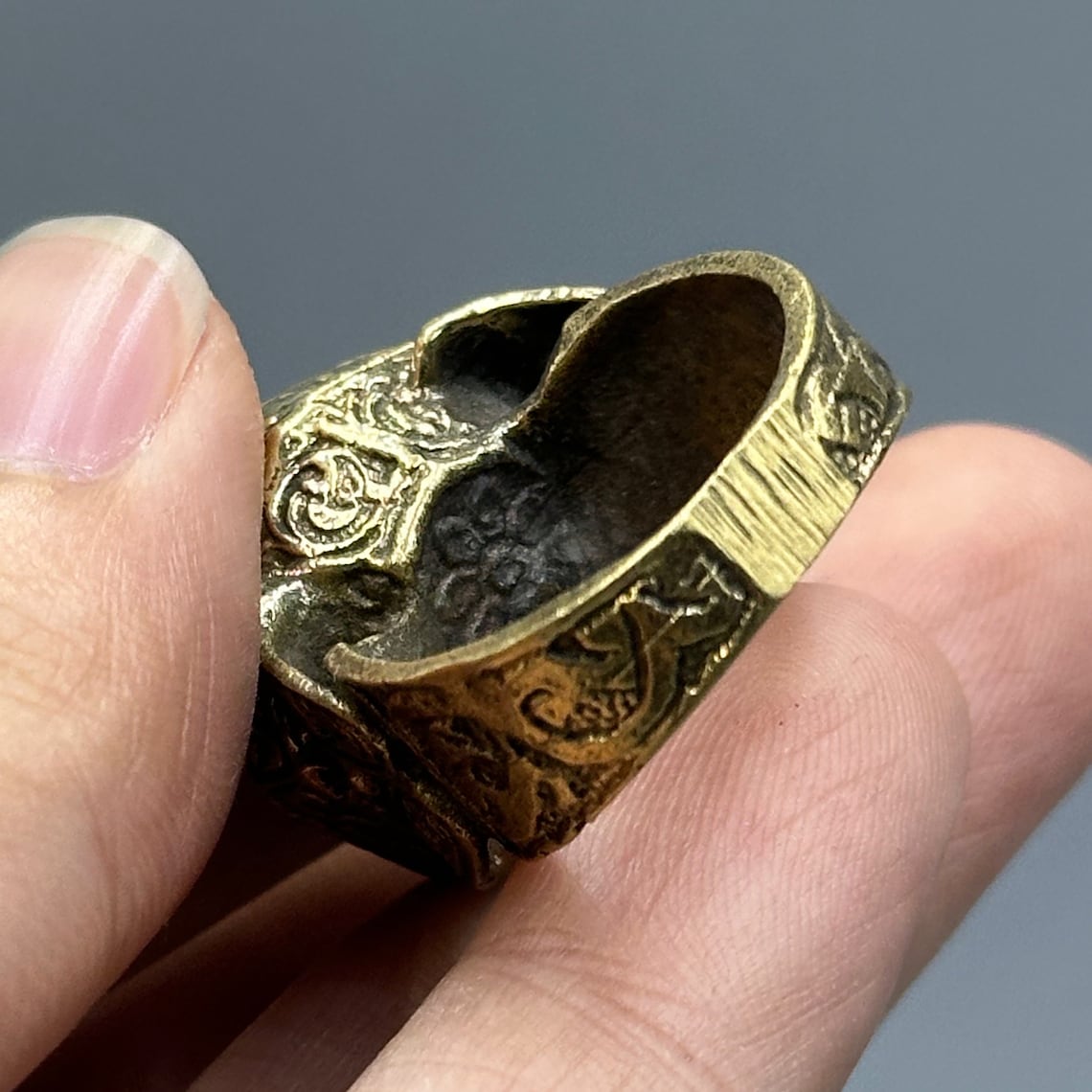 Very Rare Ancient Roman Mosaic Glass Brass Ring - Etsy UK