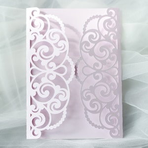 5x7 Gate Fold Wedding Invitation SVG – Laser Cut Template for Cricut & Glowforge