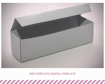 Plantilla de caja de galletas y macarrones: archivos SVG, EPS y PNG (descarga digital)