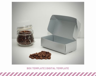 Plantilla de caja de galletas: archivos SVG, EPS y PNG para Cricut y Silhouette (plantilla digital)