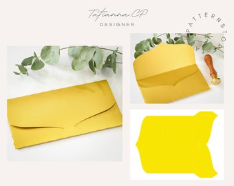 Plantilla de sobre para dinero: archivos SVG, EPS y PNG de 6,5 x 3,5 (descarga digital)