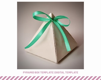 Plantilla de caja piramidal: archivos SVG, EPS y PNG (descarga digital)