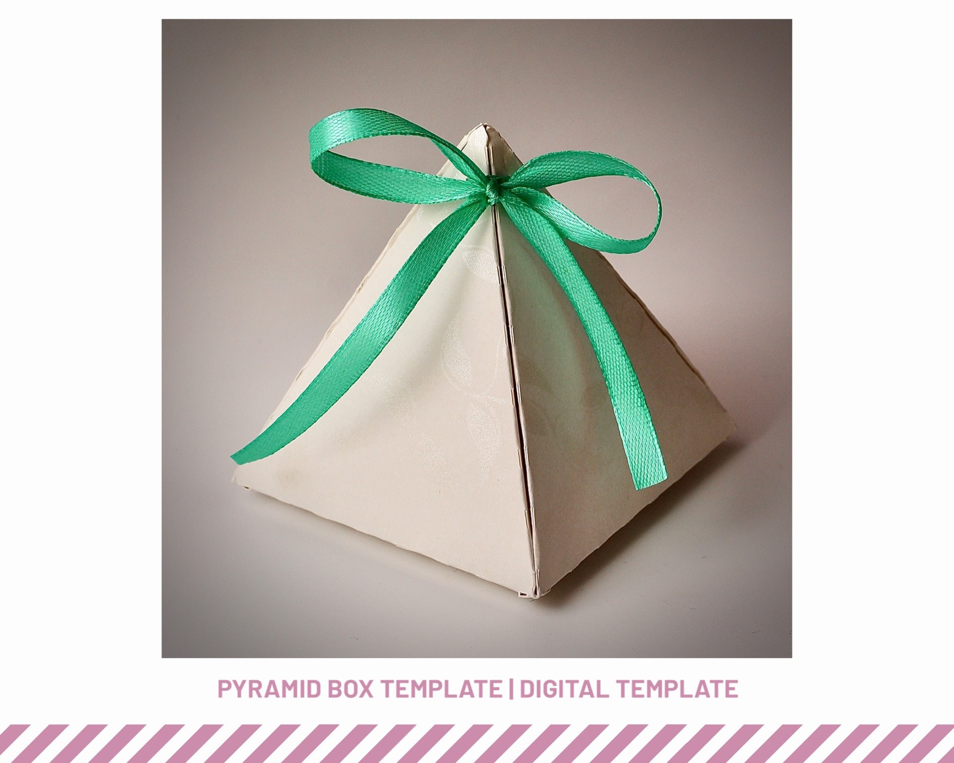 Pyramid Box Template Wedding Favor Box Gift Box Classic Etsy
