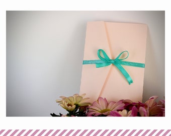 Plantilla de invitación de boda tríptico cortada a láser: bolsillo de 5x7, SVG, Cricut (plantilla digital)