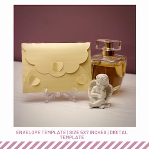 Umschlag für Hochzeitseinladung Vorlage, 5x7 Karte, SVG_EPS_PNG Dateien zum Laserschneiden, Cricut, Silhouette, Cameo Maschinen,DIGITALE VORLAGE