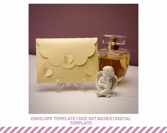 Plantilla de sobre para invitación de boda: Tarjeta de 5x7 (descarga digital)