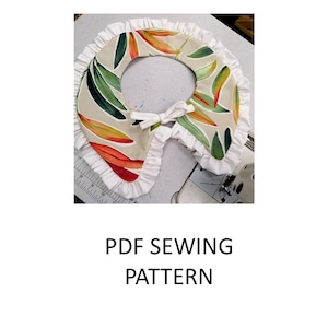 Detachable collar pattern, PDF pattern