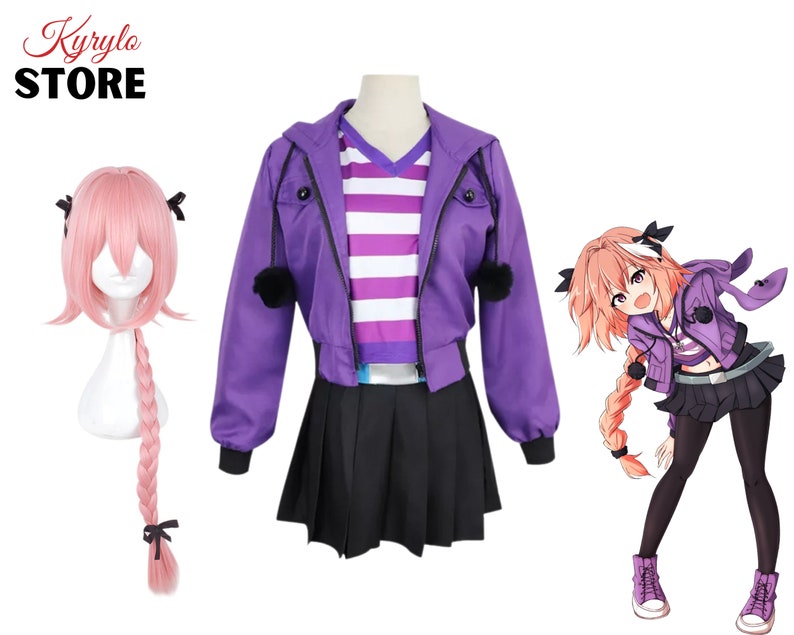 Fate Apocrypha, Fate Apocrypha Costume Cosplay, Astolfo Costume Cosplay, Astolfo Outfit, Astolfo Dress, Fate Costume Cosplay 