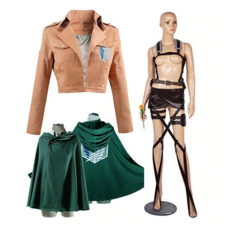 AOT Cosplay Attack on Titan Belts Jacket Cape Belt Shingeki Etsy