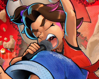 Un simio superpoderoso destroza la Tierra - Lámina artística - Póster de videojuego