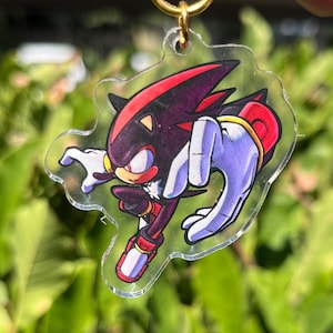 Shadow The Hedgehog 2” Acrylic Keychain