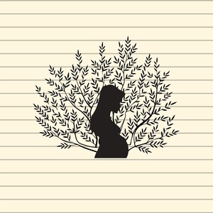 Pregnant Svg, Baby Shower Svg, Pregnant Woman Svg, Pregnancy Announcement Svg, Baby Coming Soon Svg, Baby Announcement Svg, Baby Svg, Plants