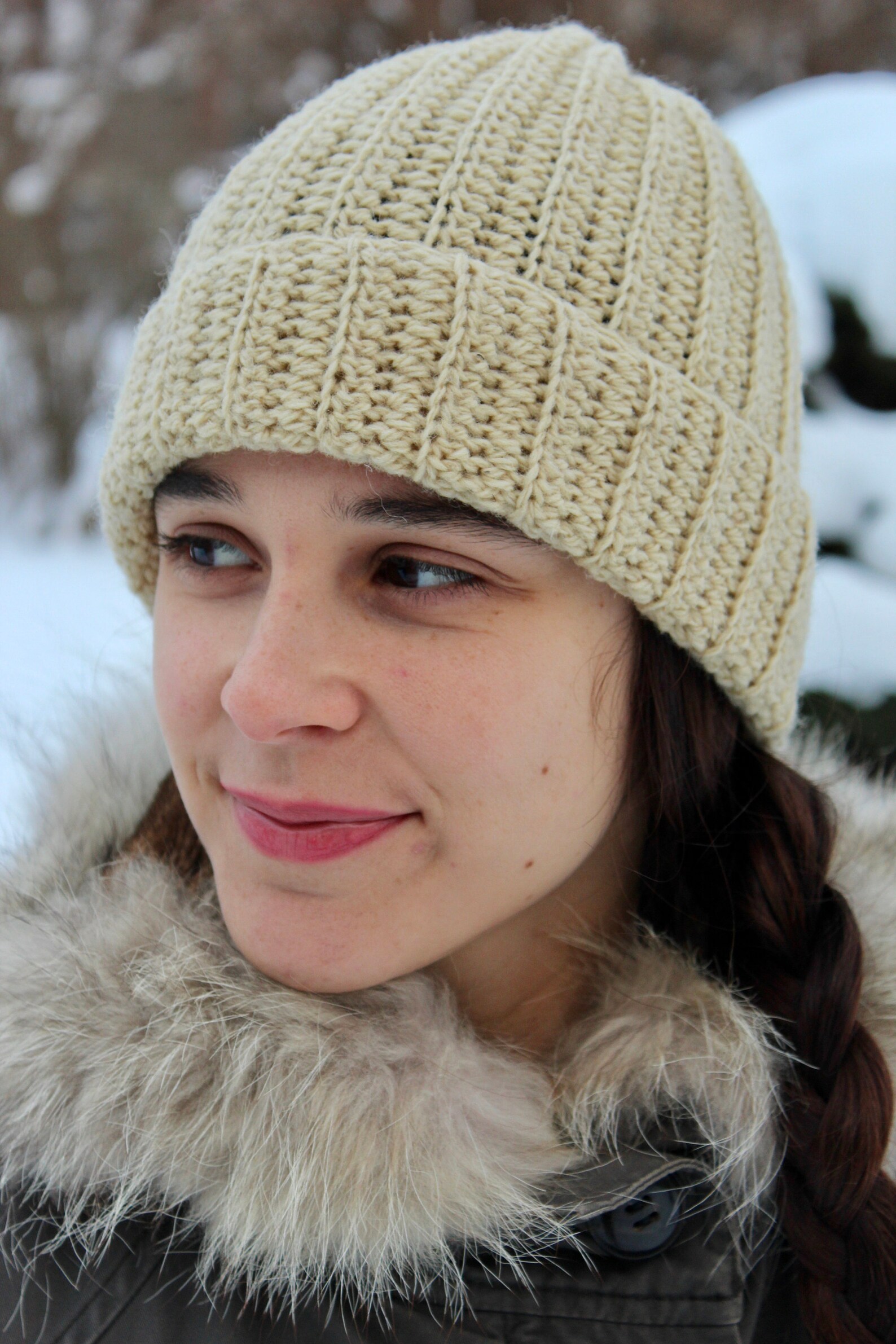 Organic Wool Hat Natural Wool Undyed Woolen Hat Etsy