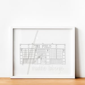 The Field Pub, Cambridge MA, print