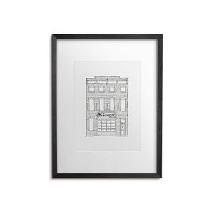 Wolff&#39;s Biergarten (Albany) - ORIGINAL Drawing